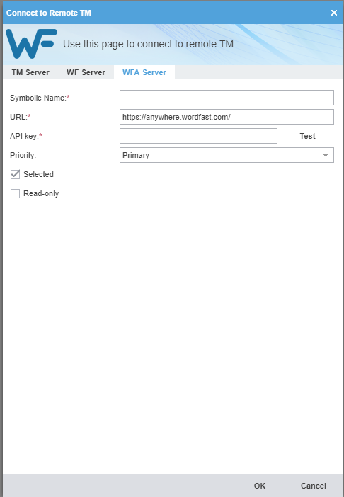 Wordfast pro tab IMAGE